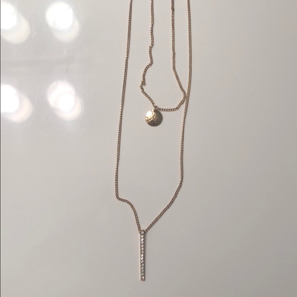 Gold layered necklace